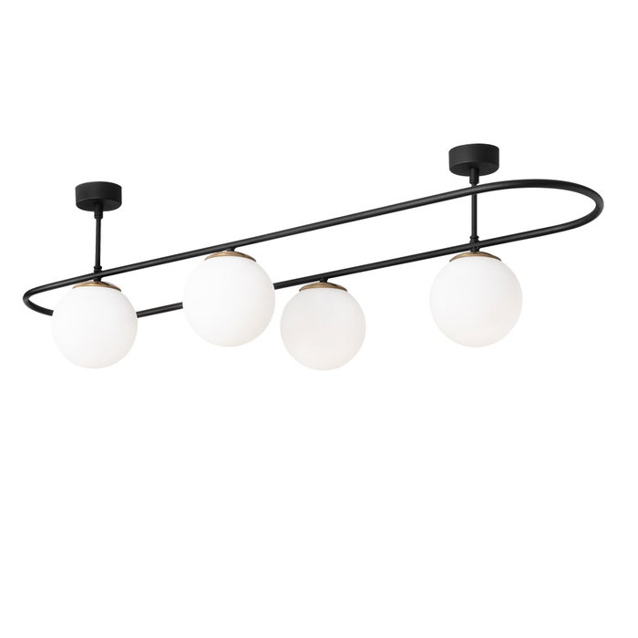 Opviq Lámpara de araña Abaküs - 4891 Blanco y Negro